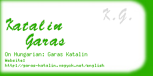 katalin garas business card